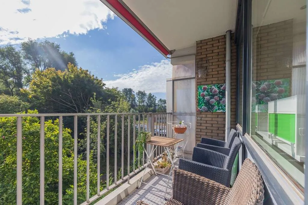 geblurde versie van de foto als achtergrond