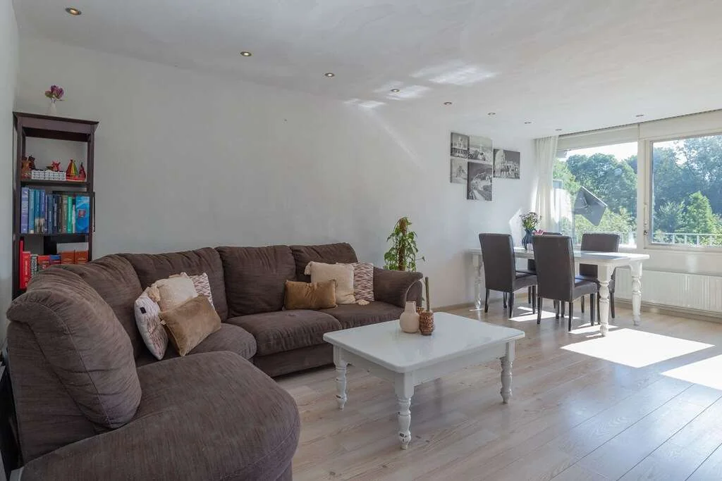 geblurde versie van de foto als achtergrond