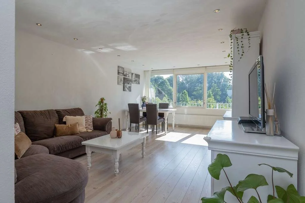 geblurde versie van de foto als achtergrond