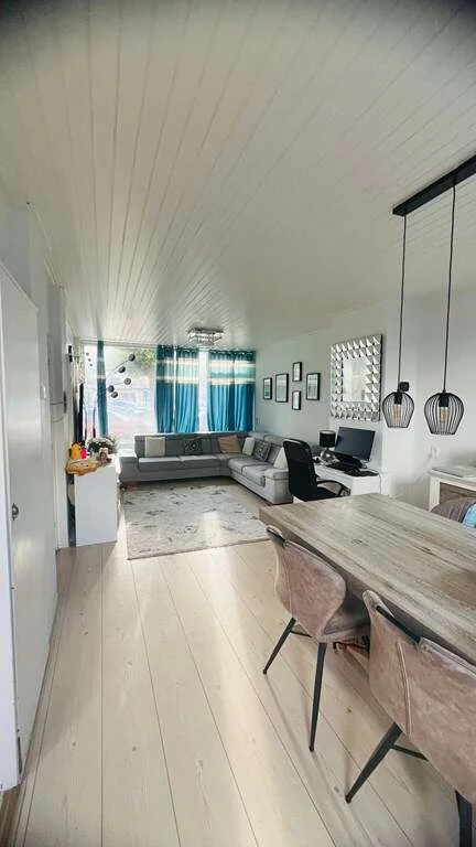 geblurde versie van de foto als achtergrond