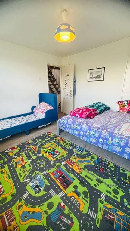 geblurde versie van de foto als achtergrond