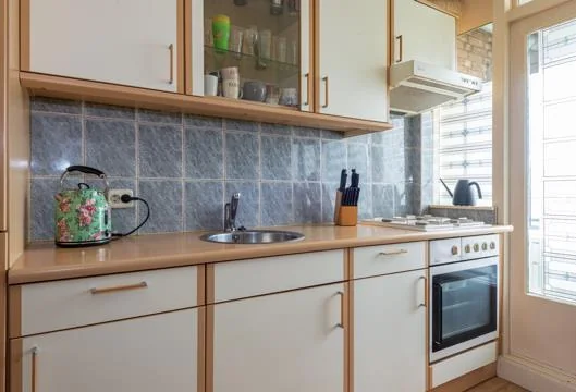 geblurde versie van de foto als achtergrond