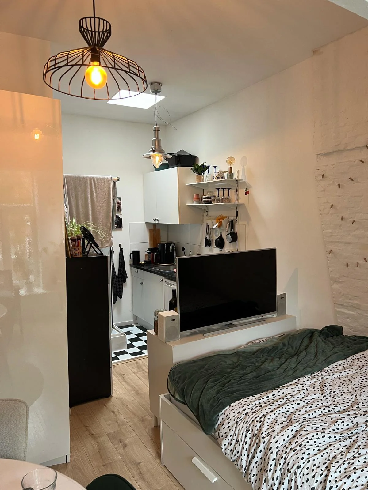 geblurde versie van de foto als achtergrond