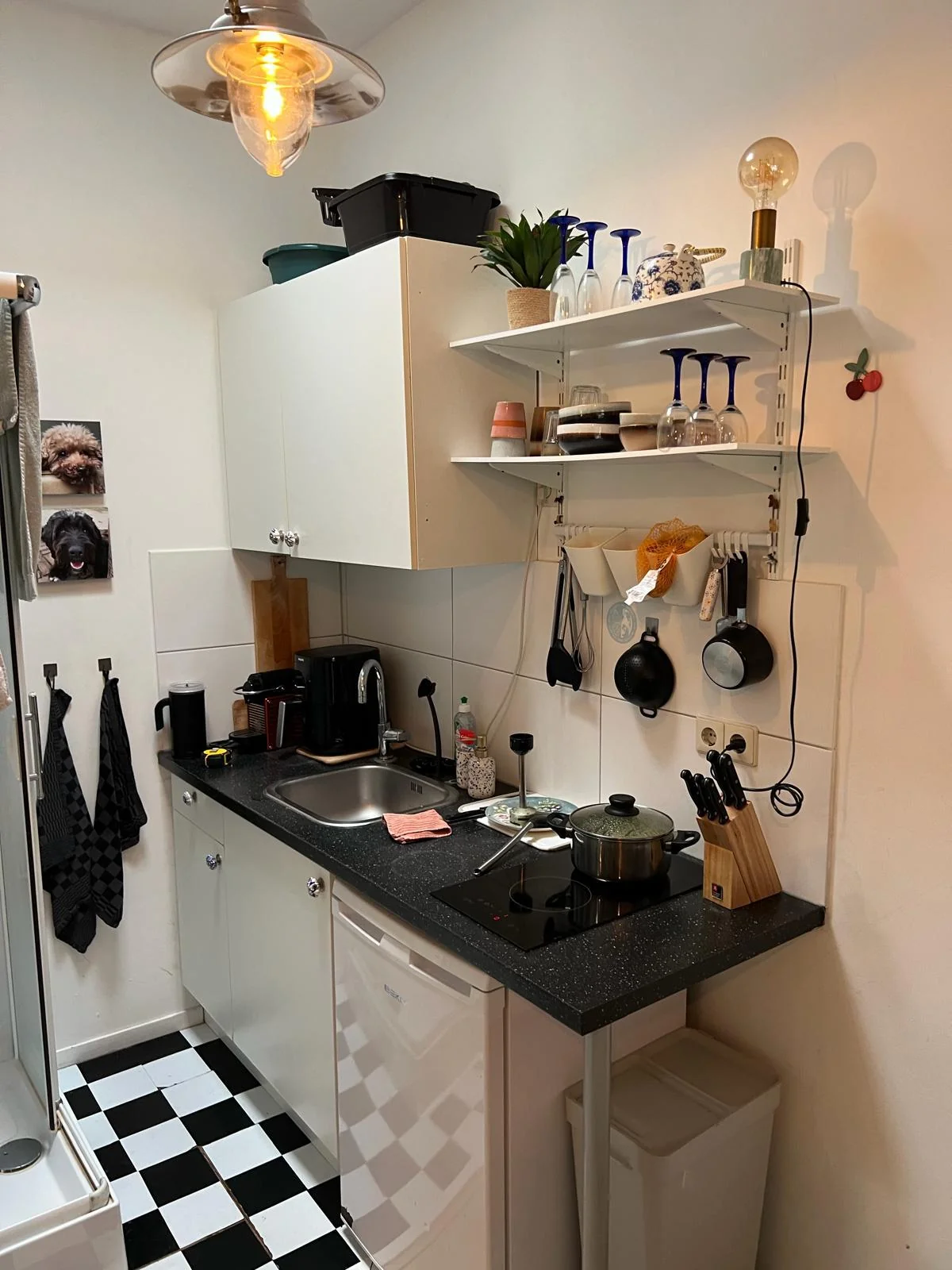 geblurde versie van de foto als achtergrond