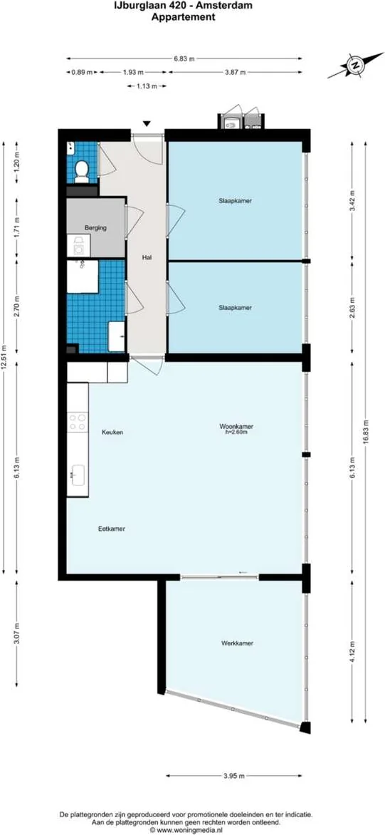 Foto van de Appartement gelegen aan de IJburglaan in Amsterdam