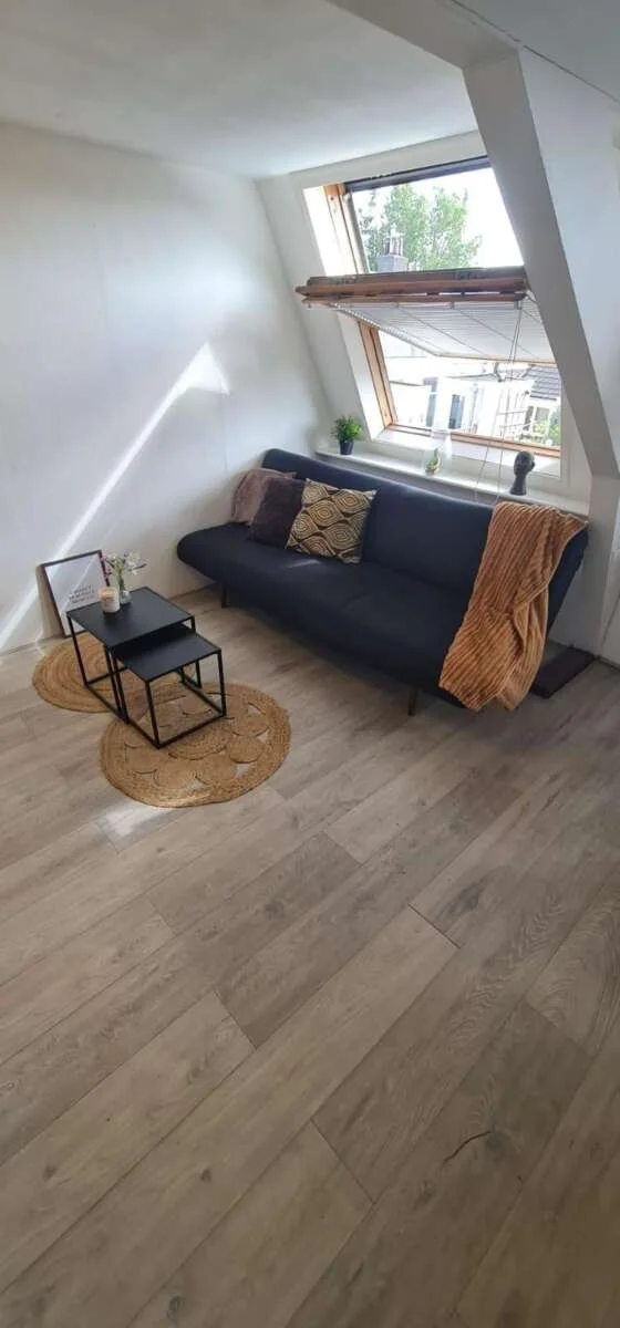 geblurde versie van de foto als achtergrond