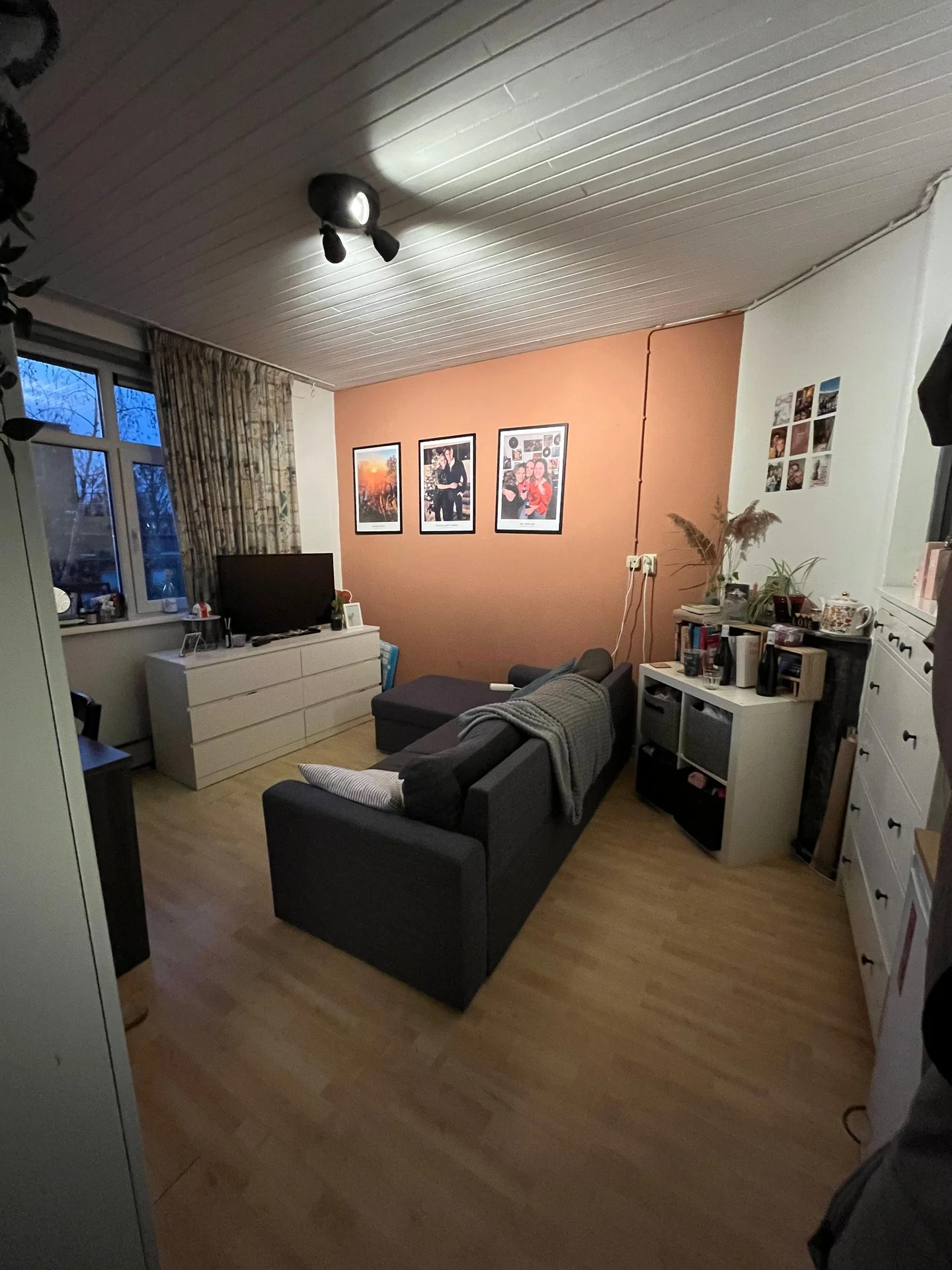 geblurde versie van de foto als achtergrond