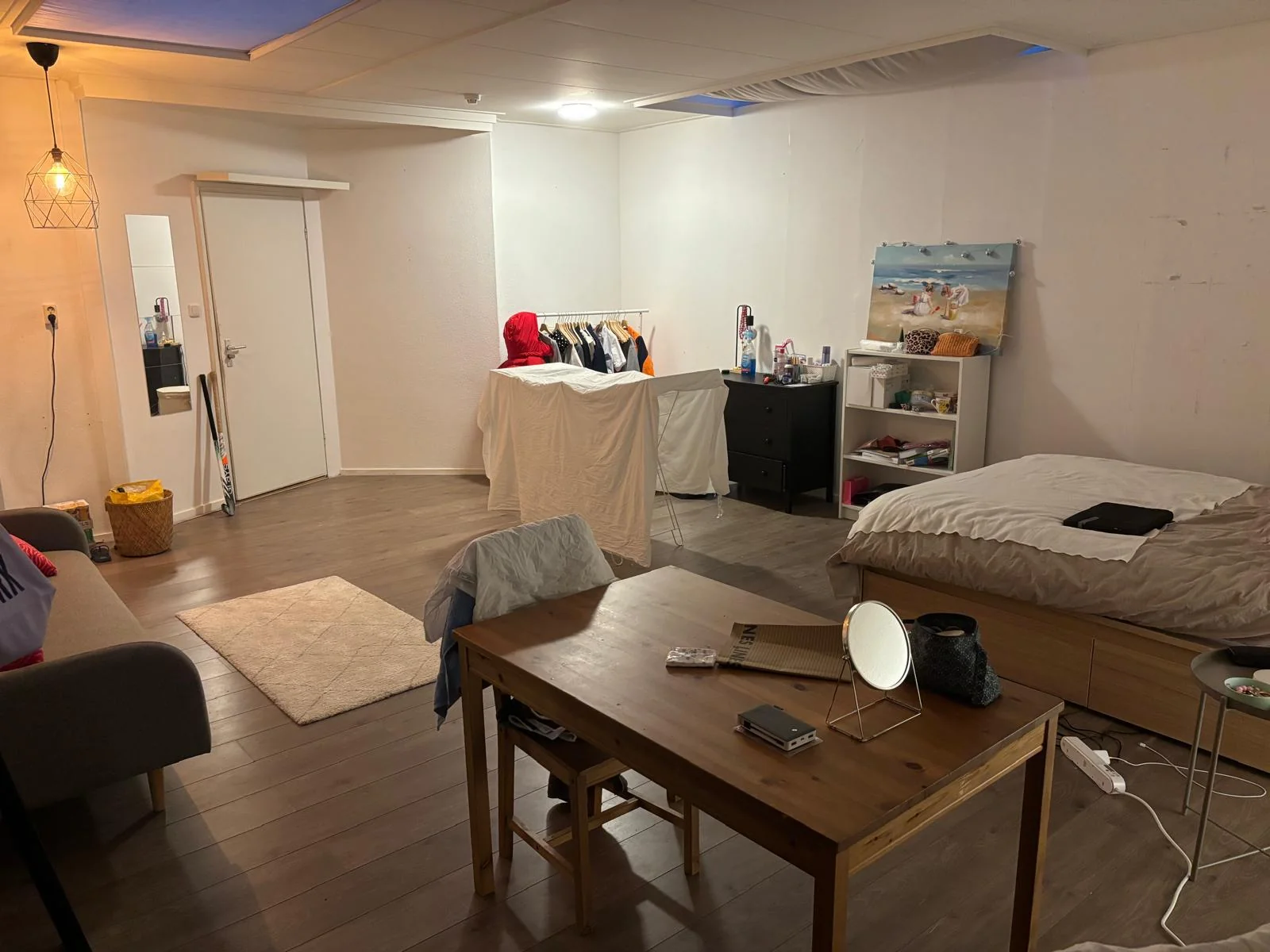 geblurde versie van de foto als achtergrond