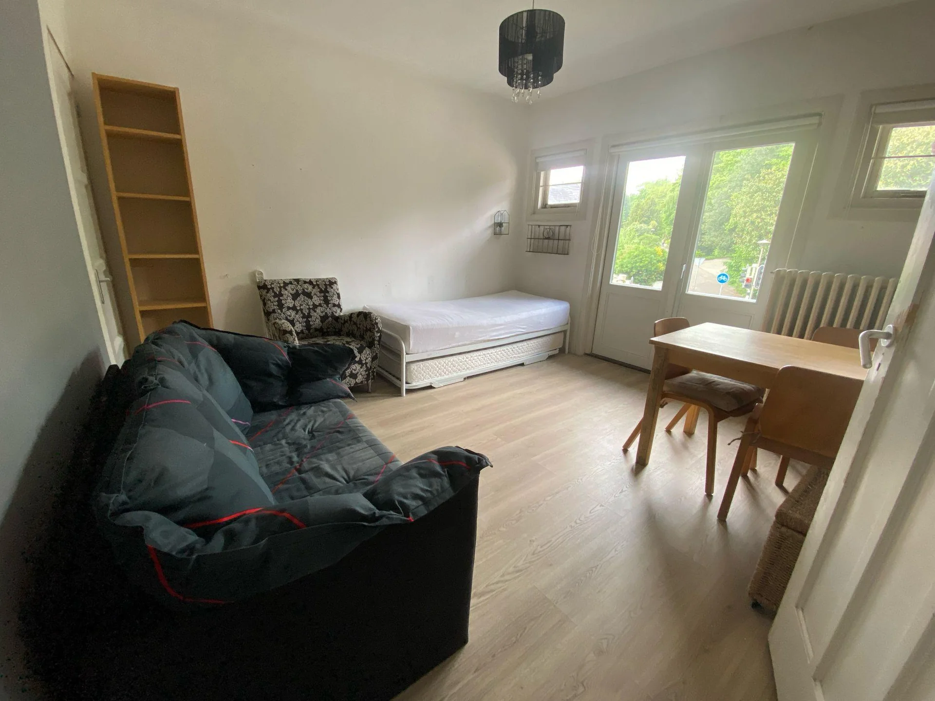 geblurde versie van de foto als achtergrond