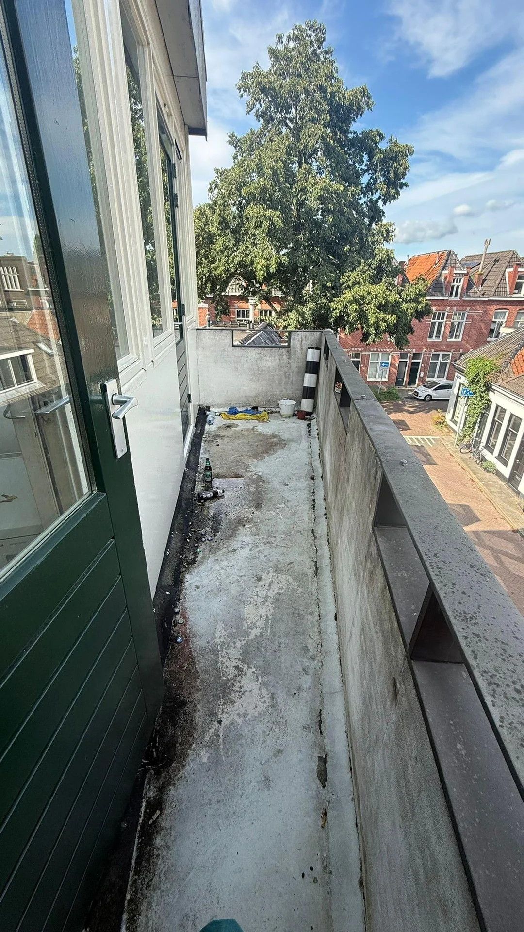 geblurde versie van de foto als achtergrond