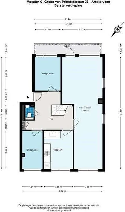 Foto van de Appartement gelegen aan de Mr. G. Groen van Prinstererlaan in Amstelveen