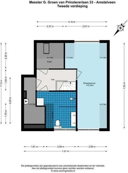 Foto van de Appartement gelegen aan de Mr. G. Groen van Prinstererlaan in Amstelveen