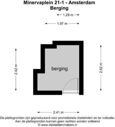Foto van de Appartement gelegen aan de Minervaplein in Amsterdam