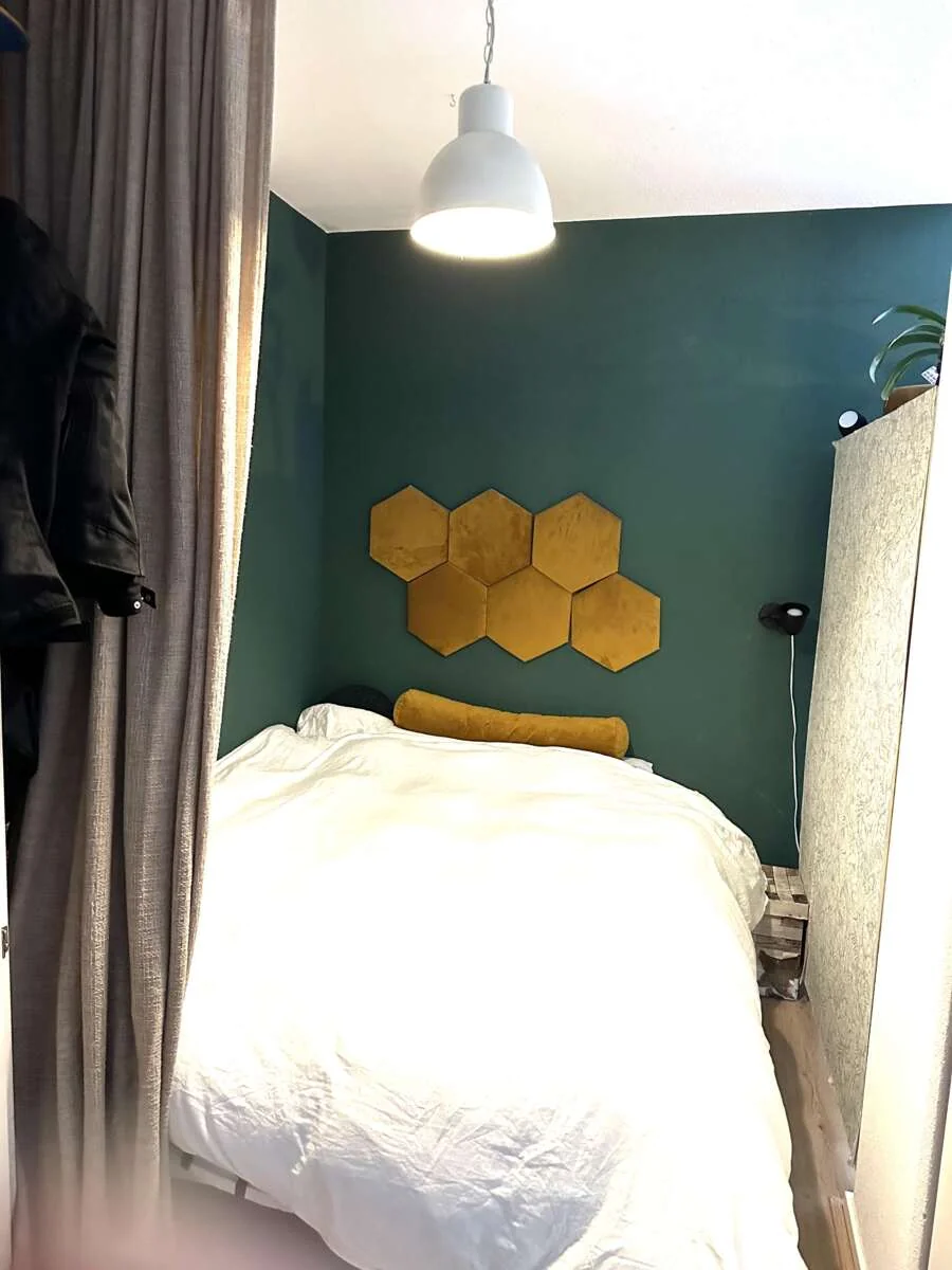 geblurde versie van de foto als achtergrond