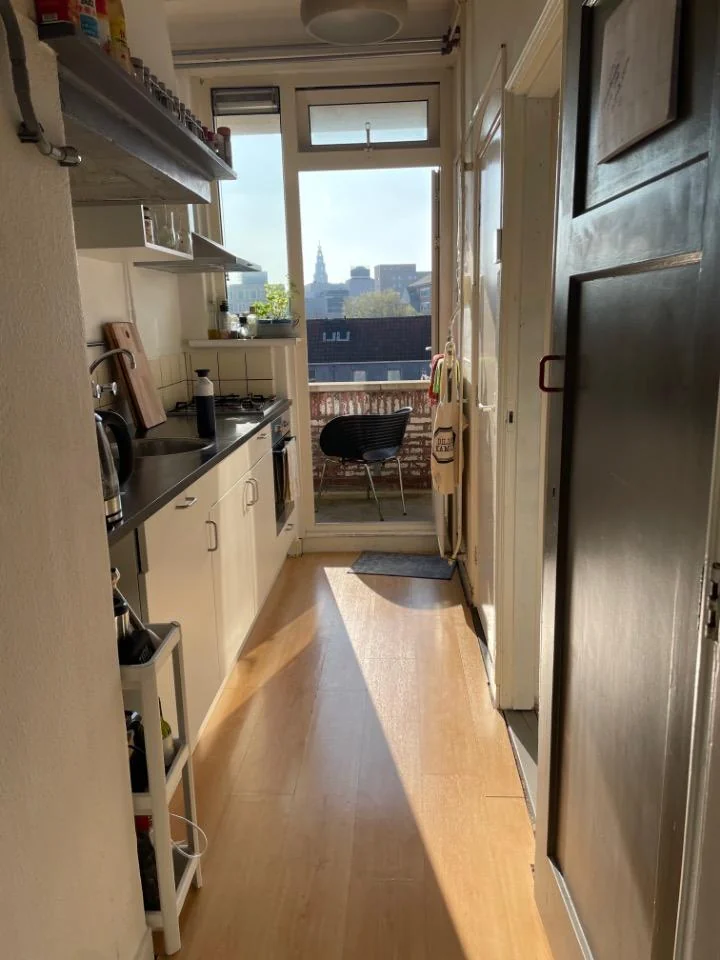 geblurde versie van de foto als achtergrond