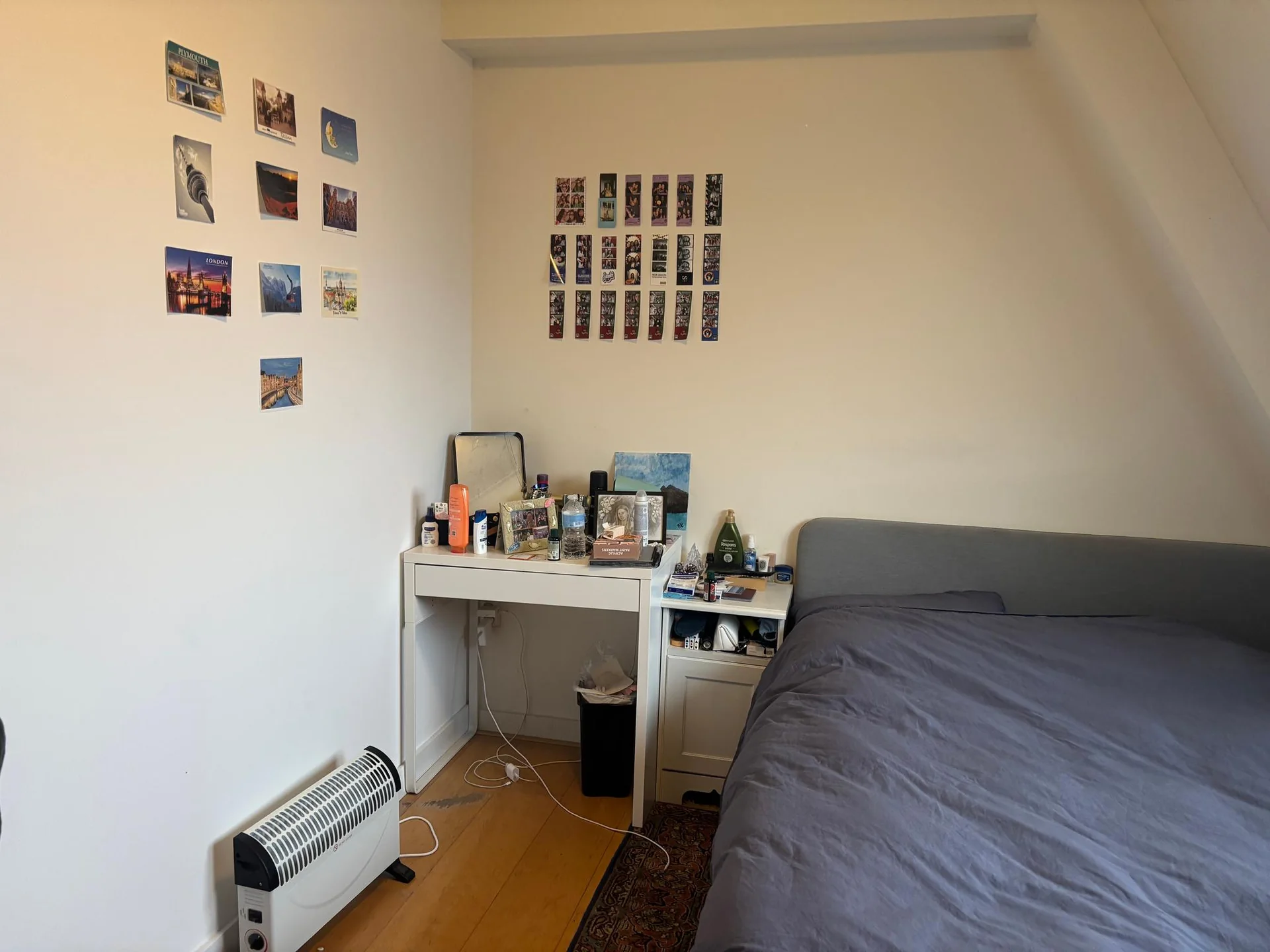 geblurde versie van de foto als achtergrond