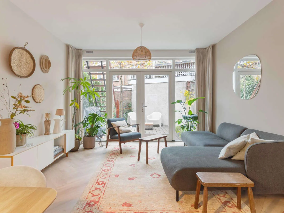 geblurde versie van de foto als achtergrond