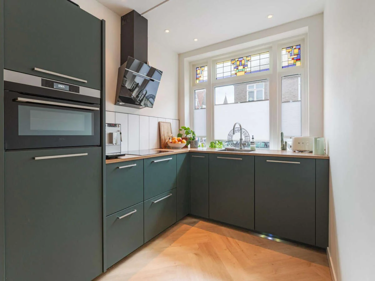 geblurde versie van de foto als achtergrond