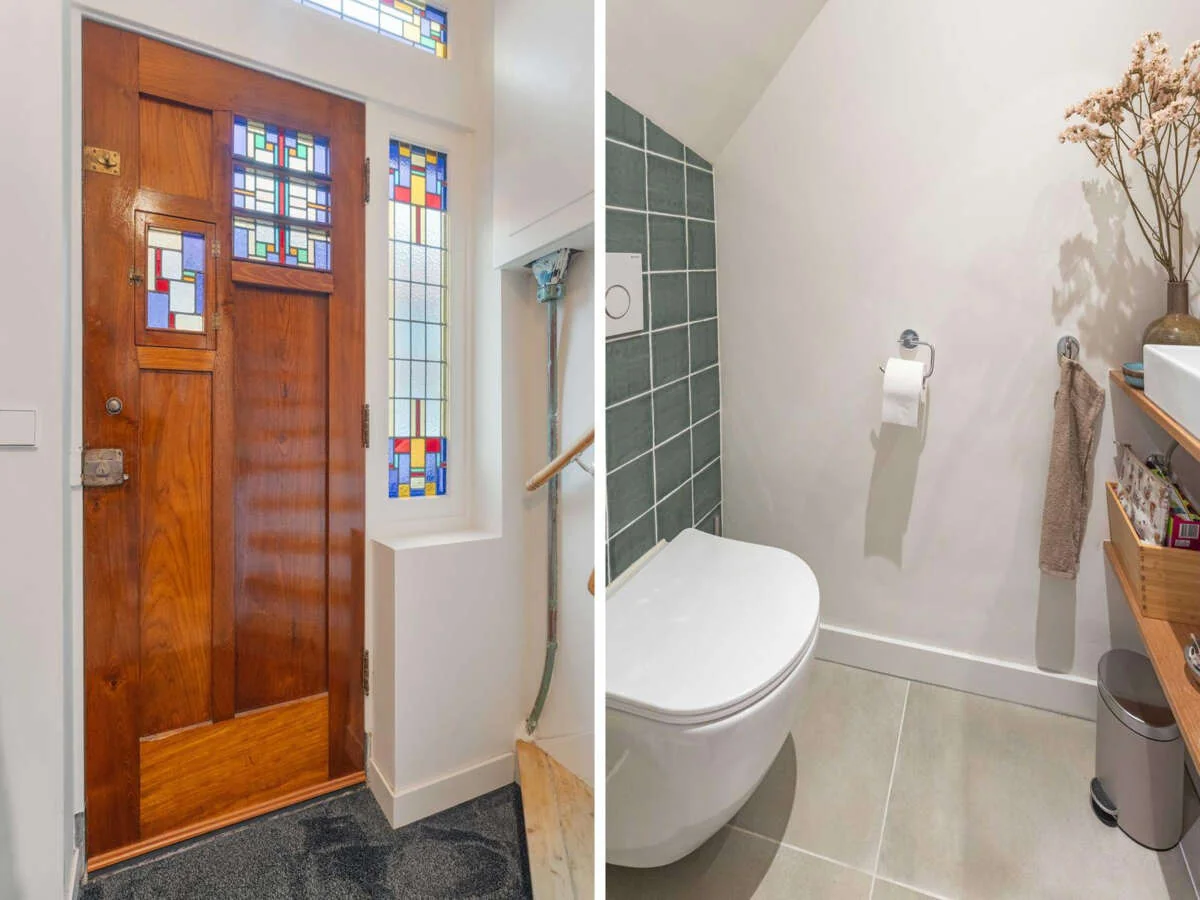 geblurde versie van de foto als achtergrond