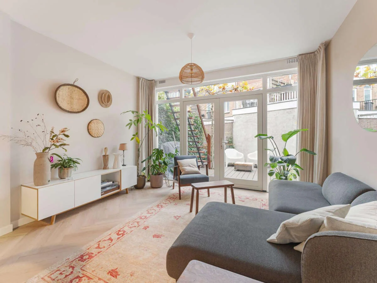 geblurde versie van de foto als achtergrond