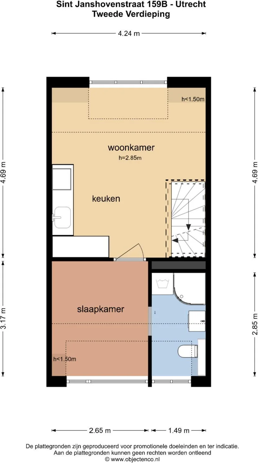 geblurde versie van de foto als achtergrond