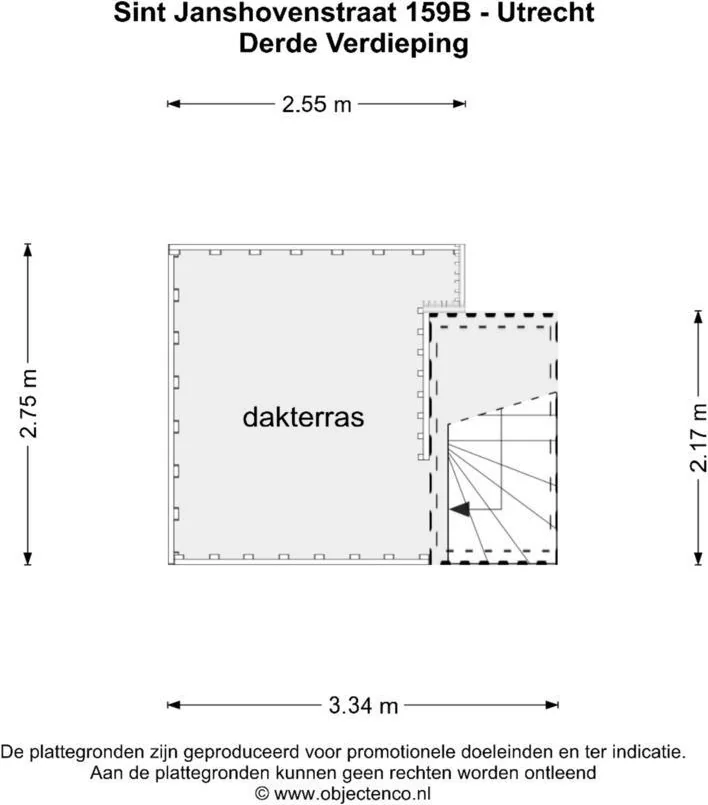 Foto van de Appartement gelegen aan de St.-Janshovenstraat in Utrecht