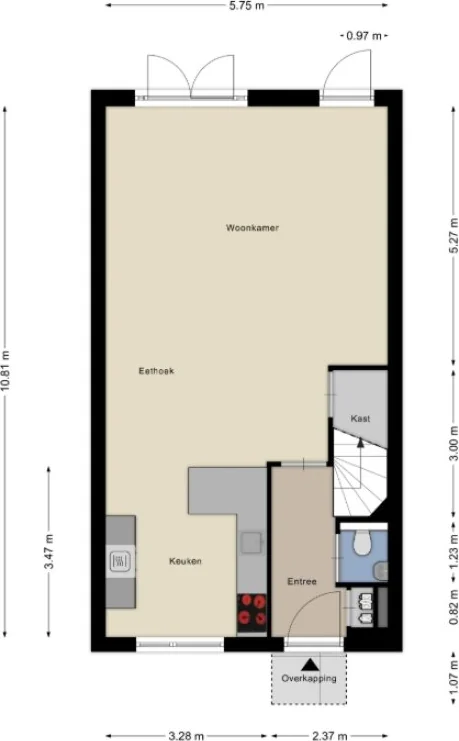 Foto van de Appartement gelegen aan de Vissen in Elst
