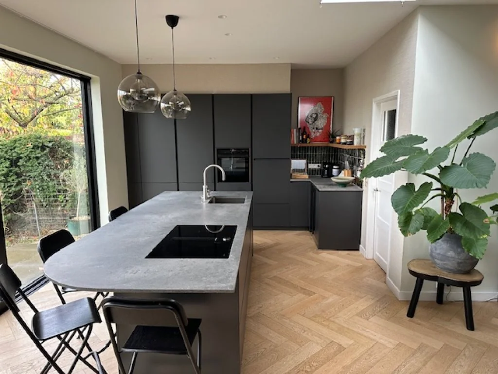 geblurde versie van de foto als achtergrond