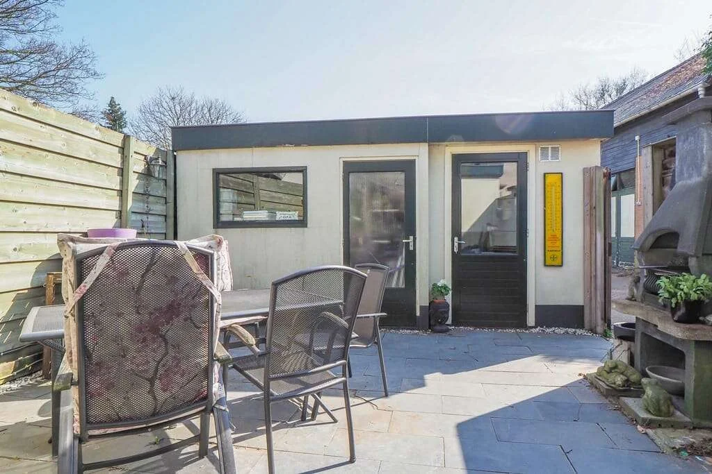 geblurde versie van de foto als achtergrond