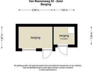 Foto van de Appartement gelegen aan de Van Reenenweg in Zeist