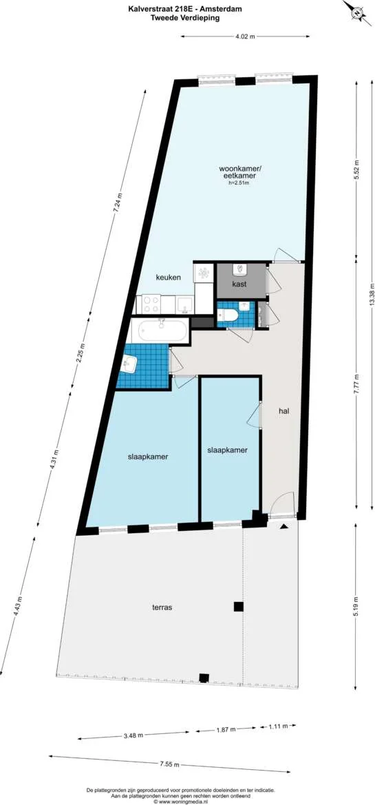 Foto van de Appartement gelegen aan de Kalverstraat in Amsterdam