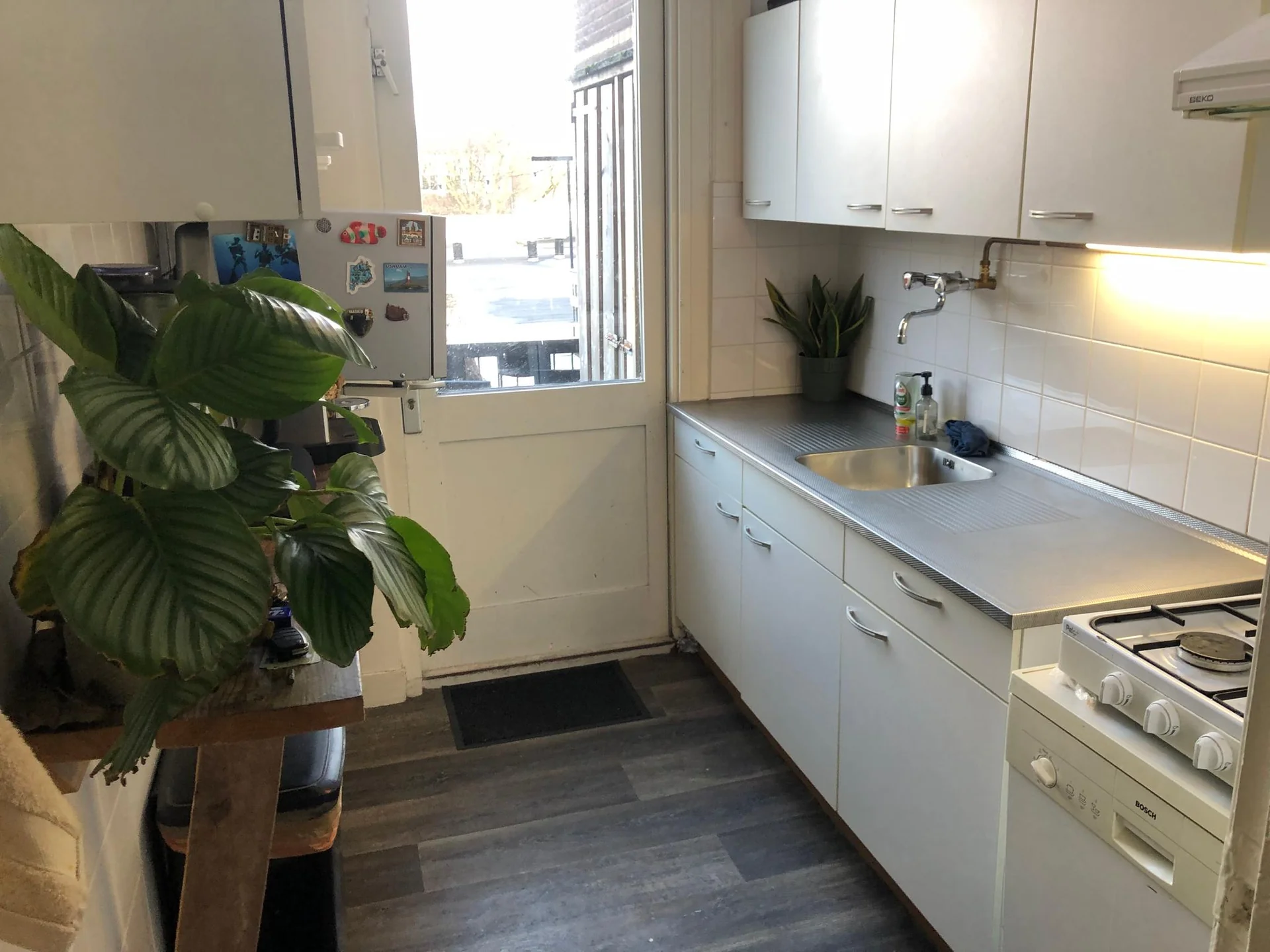 geblurde versie van de foto als achtergrond