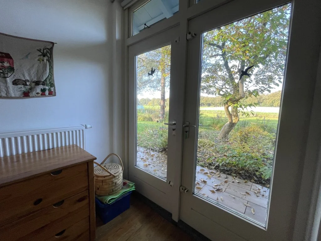 geblurde versie van de foto als achtergrond