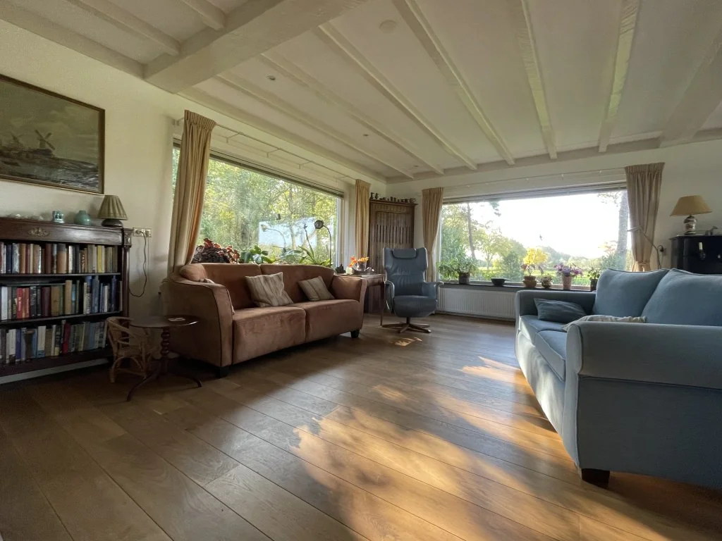 geblurde versie van de foto als achtergrond