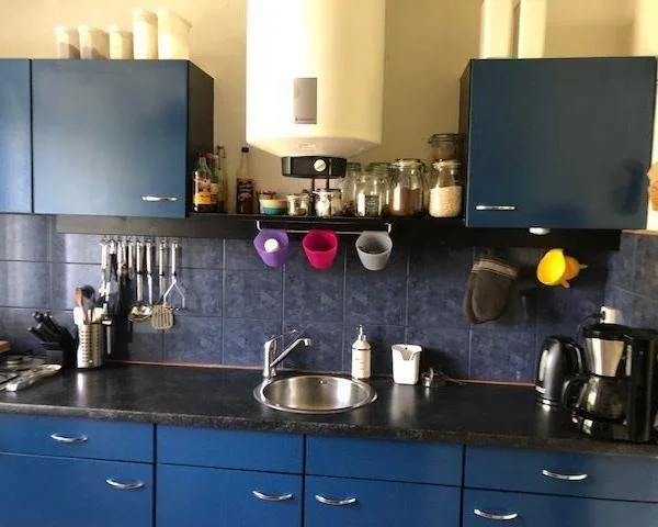 geblurde versie van de foto als achtergrond