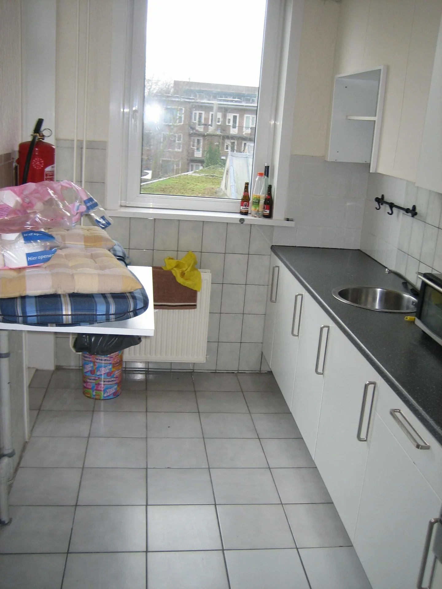 geblurde versie van de foto als achtergrond