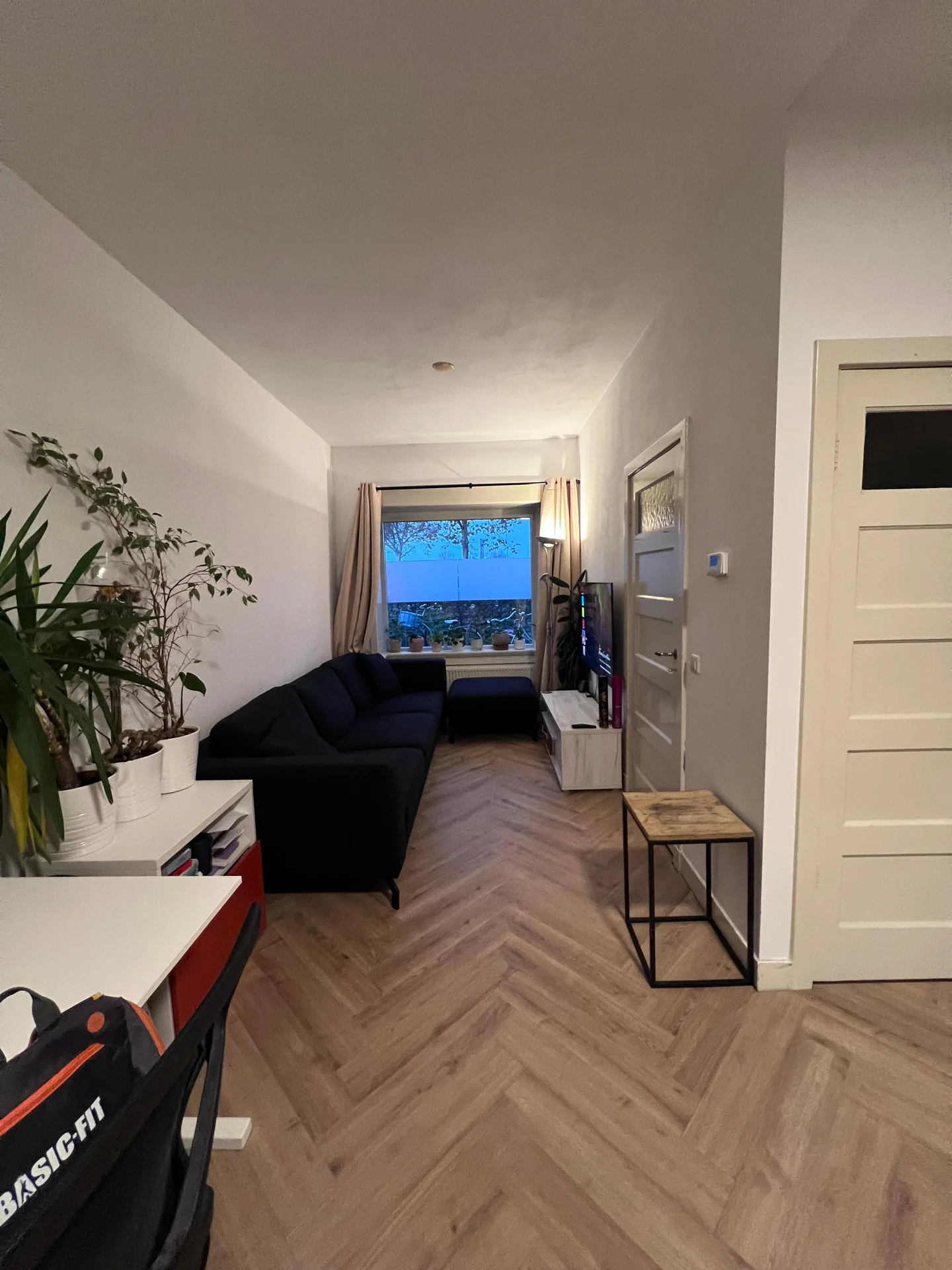 geblurde versie van de foto als achtergrond