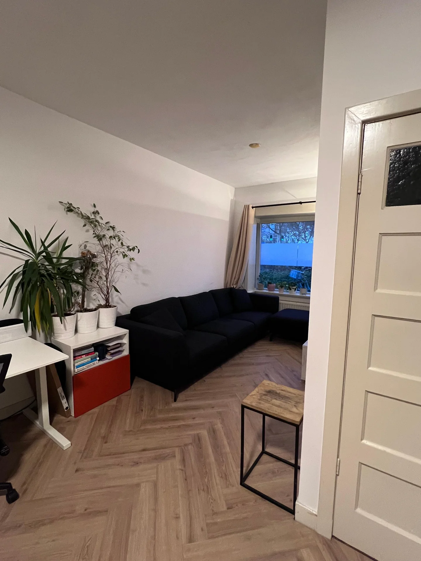 geblurde versie van de foto als achtergrond