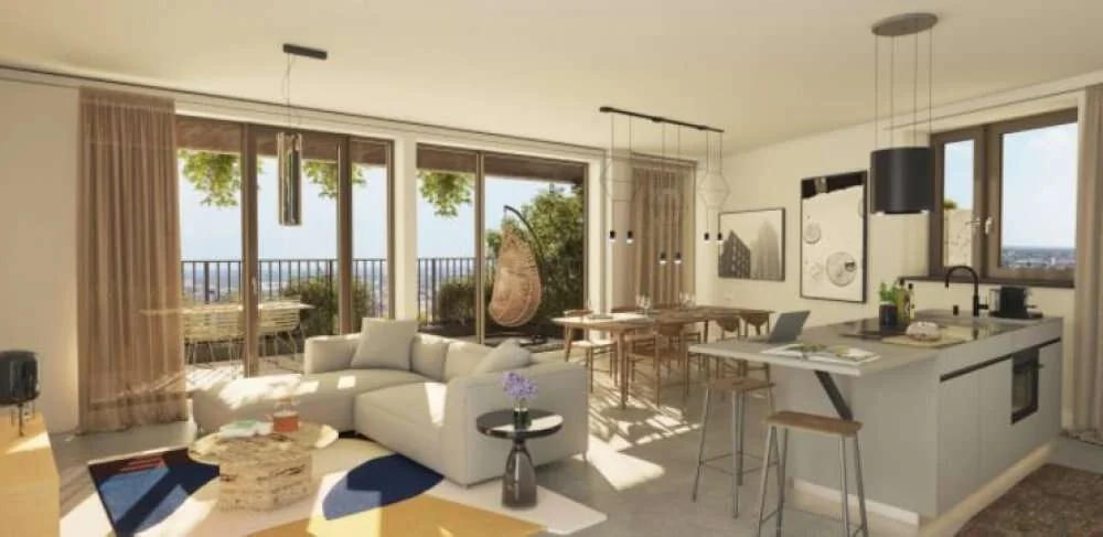 geblurde versie van de foto als achtergrond