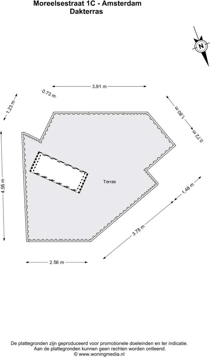 Foto van de Appartement gelegen aan de Moreelsestraat in Amsterdam