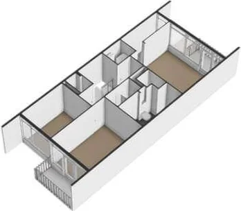Foto van de Appartement gelegen aan de Kruidenommegang in Duivendrecht