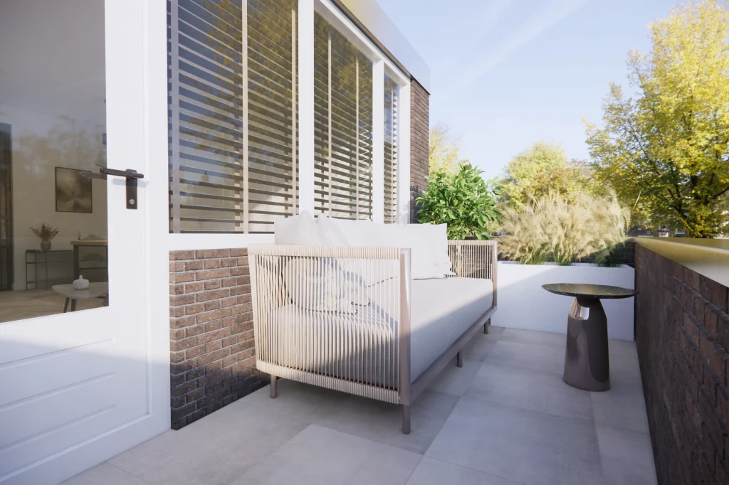 geblurde versie van de foto als achtergrond