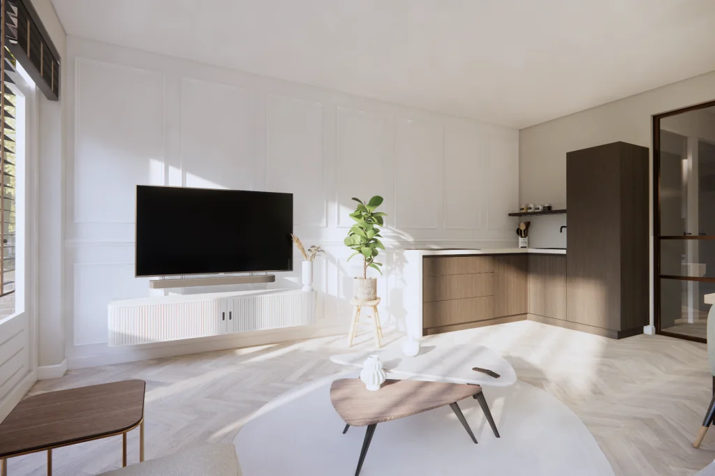 geblurde versie van de foto als achtergrond