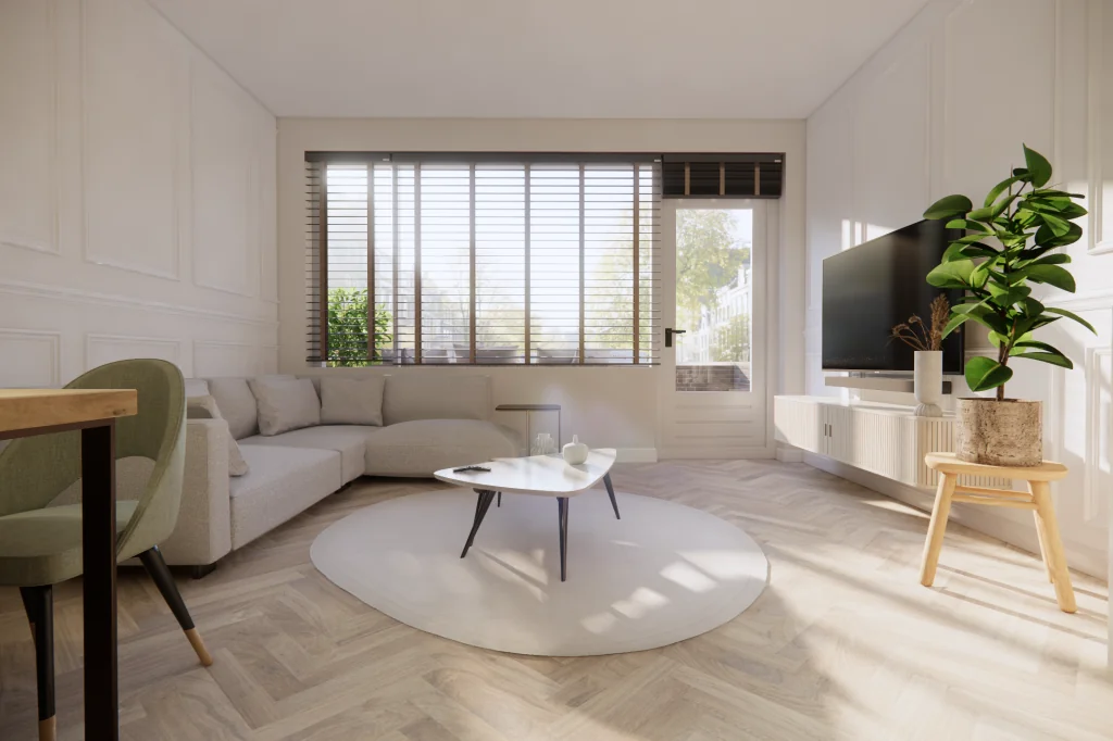 geblurde versie van de foto als achtergrond