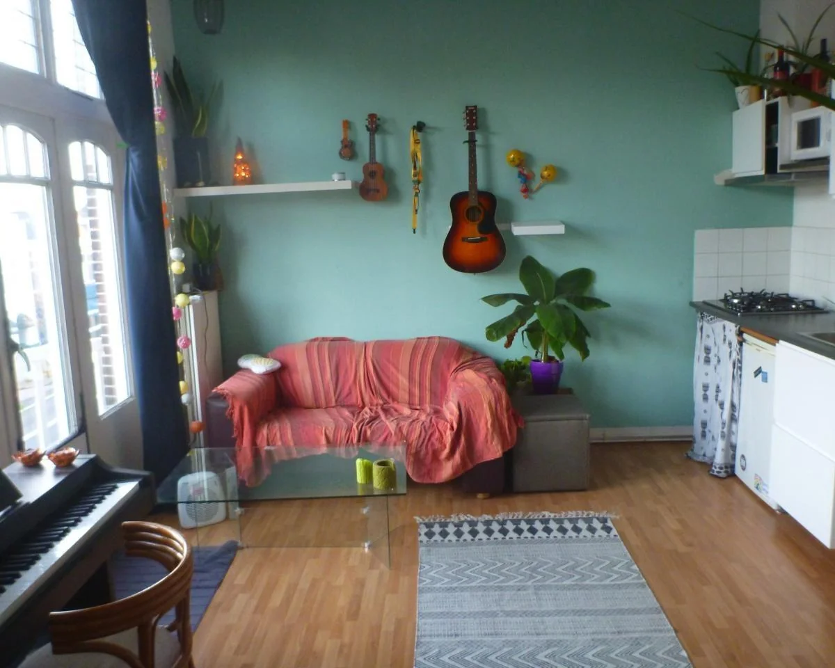 geblurde versie van de foto als achtergrond