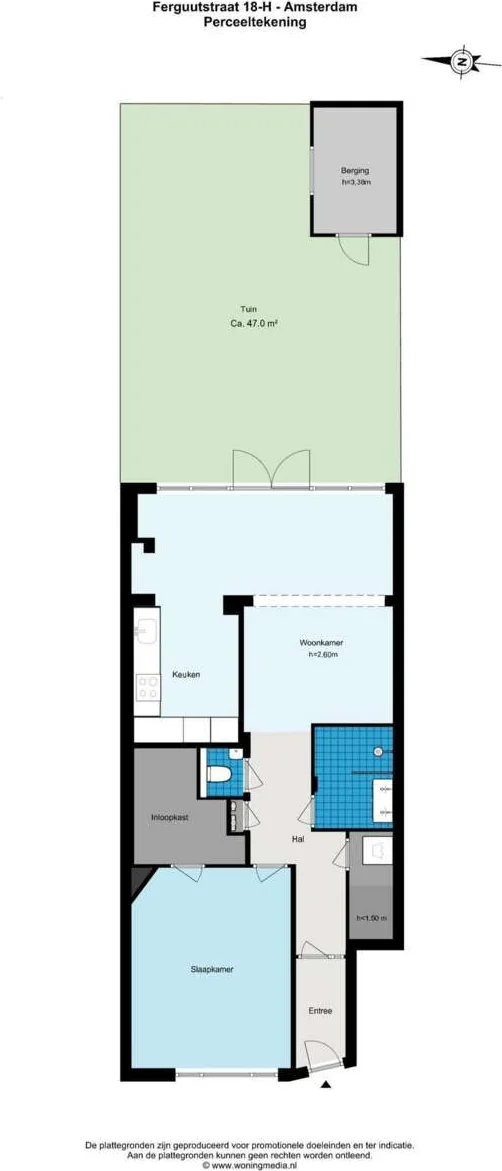 Foto van de Appartement gelegen aan de Ferguutstraat in Amsterdam