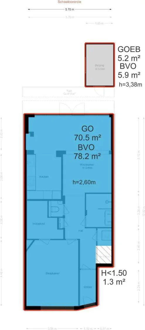 Foto van de Appartement gelegen aan de Ferguutstraat in Amsterdam