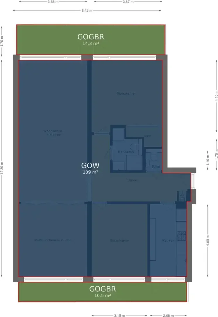 Foto van de Appartement gelegen aan de Mensinge in Amsterdam