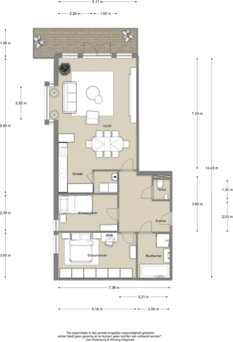 Foto van de Appartement gelegen aan de De Lierhof in Amsterdam