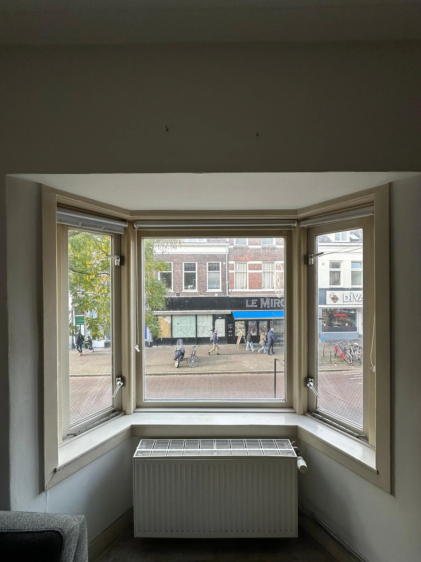 geblurde versie van de foto als achtergrond